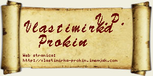 Vlastimirka Prokin vizit kartica